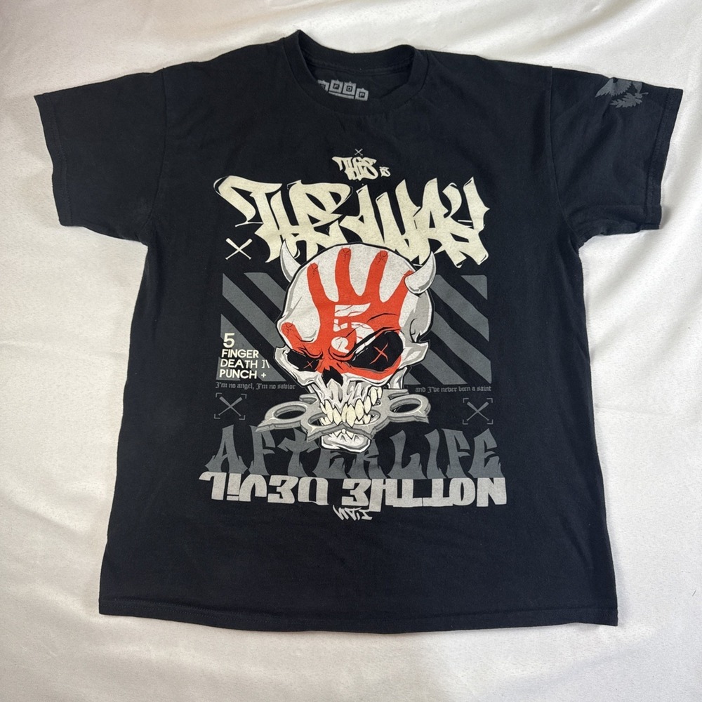 Five Finger Death Punch I'm Nothing Evil Tour T-Shirt Size Medium